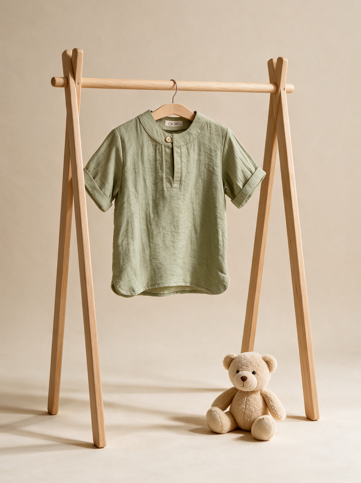 Forest Green Linen Shirt