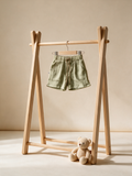 Forest Green Linen Short